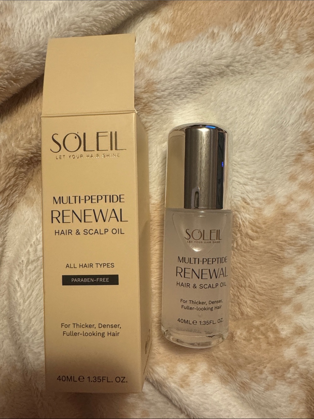 Soleil Multi-Peptide Renewal Hair & Scalp Oil — Cream